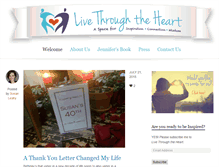 Tablet Screenshot of livethroughtheheart.com